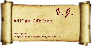 Végh Jázon névjegykártya